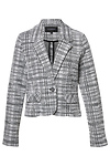 Liverpool Cropped Plaid Blazer