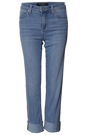 Liverpool Crop Wide Rolled Cuff Jean Slide 1