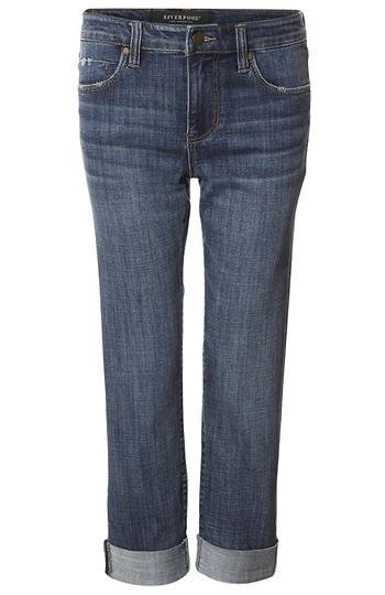Liverpool Crop Rolled Cuff Jean Slide 1