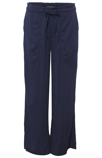 Liverpool Pull On Tie Waist Wide Leg Ankle Pant Slide 1