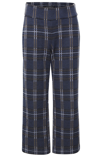 Liverpool Plaid Wide Leg Pants Slide 1