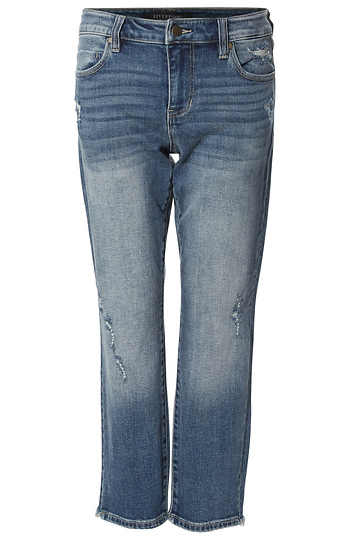 Liverpool Mid Rise Cropped Straight Jean Slide 1
