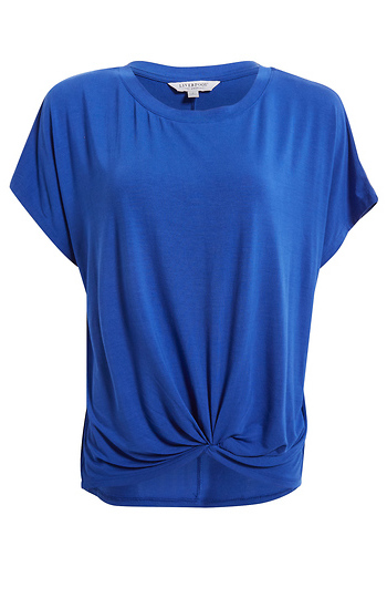 Liverpool Front Twist Short Sleeve Top Slide 1