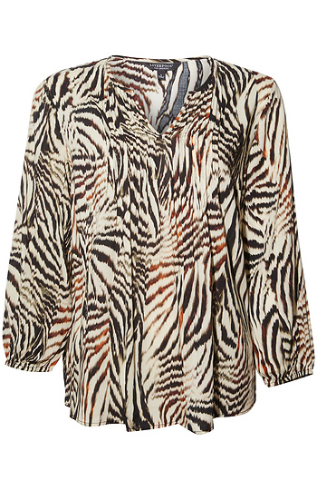 Liverpool 3/4 Sleeve Peasant Top Slide 1