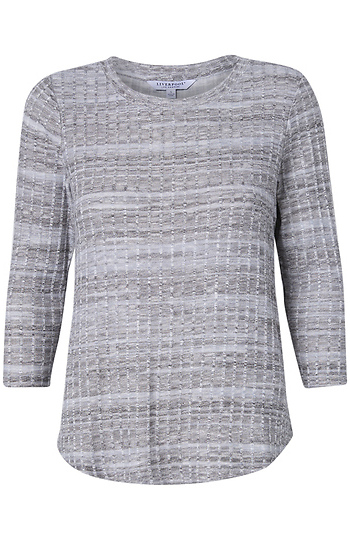 Liverpool Ribbed Knit Tee Slide 1