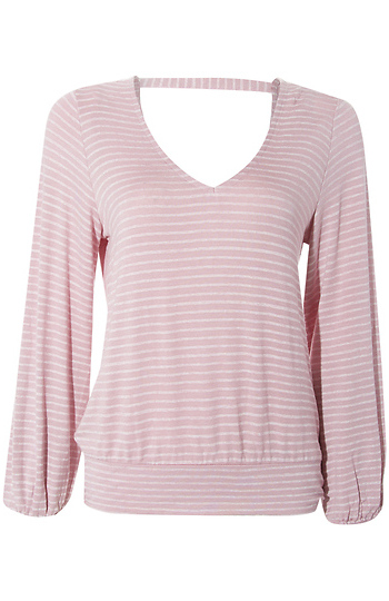 Liverpool Twist Back Long Sleeve Top Slide 1