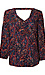 Liverpool Printed Double V-Neck Top Thumb 1