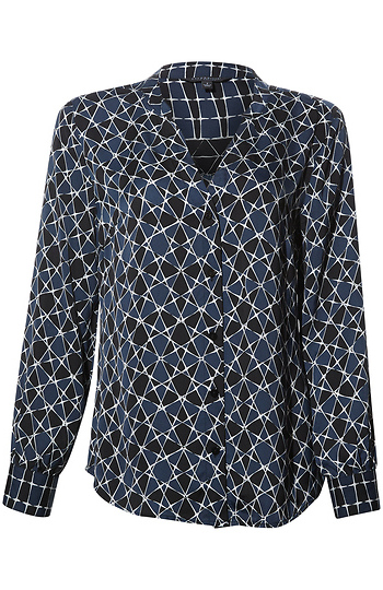 Liverpool Geo Print Blouse Slide 1