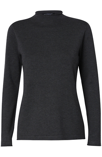 Liverpool Mock Neck Long Sleeve Slide 1
