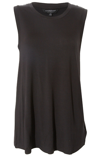 Liverpool Sleeveless Scoop Neck Knit Tank Slide 1