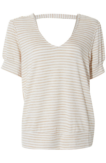 Liverpool Twist Back Short Sleeve Top Slide 1
