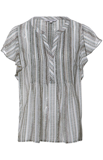 Liverpool Flutter Sleeve Blouse Slide 1