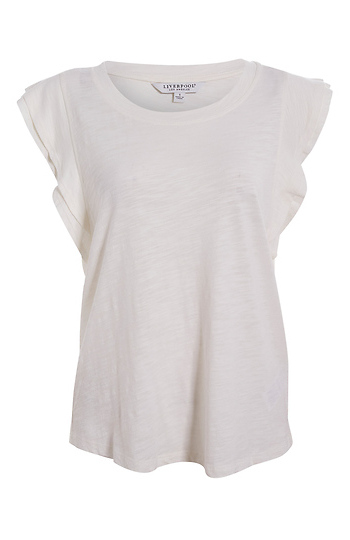 Liverpool Double Layered Flutter Short Sleeve Slide 1