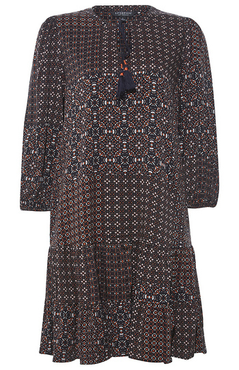 Liverpool Split Neck Printed Dress Slide 1