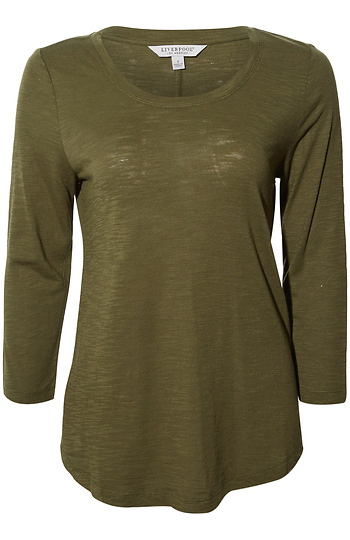 Liverpool 3/4 Sleeve Scoop Neck Top Slide 1