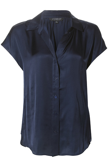 Liverpool Short Sleeve Button Up Slide 1