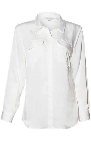 Liverpool Button Front Blouse Slide 1