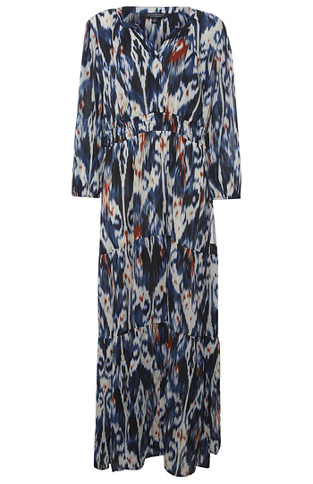 Printed Tiered Maxi Dress Slide 1