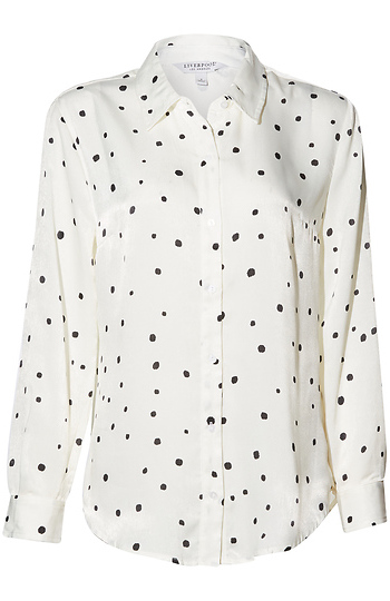 Liverpool Dot Print Blouse Slide 1