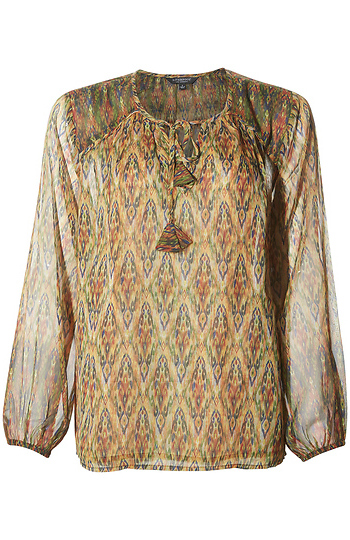Liverpool Double Layer Tie Front Top Slide 1
