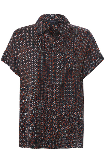 Liverpool Printed Button Up Slide 1