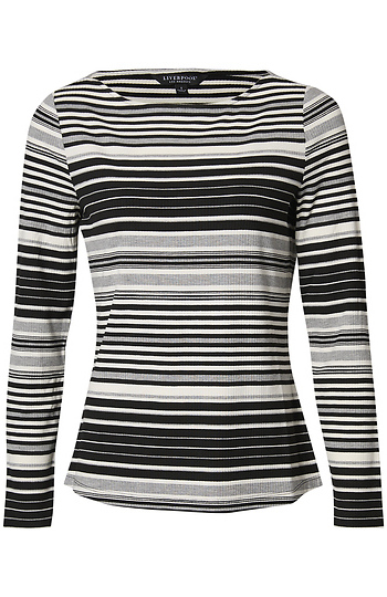 Liverpool Boat Neck Knit Top Slide 1