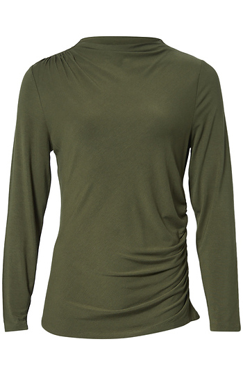 Liverpool Mock Neck Long Sleeve Slide 1