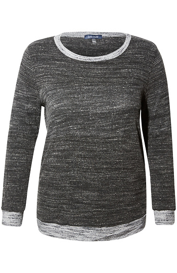 Long Sleeve Ribbed Top Slide 1