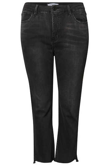 High Rise Slim Straight Denim Slide 1