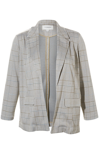 Liverpool Plaid Boyfriend Blazer Slide 1