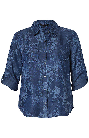 Liverpool Floral Print Shirt Slide 1