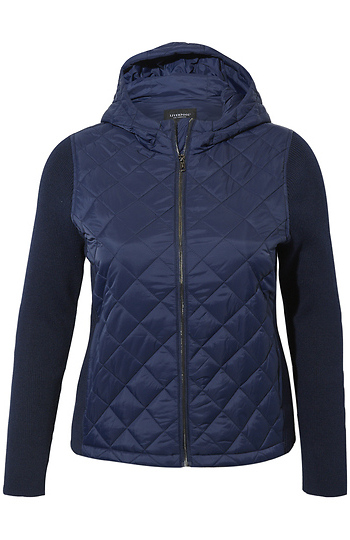Liverpool Quilted Front Hooded Jacket Slide 1