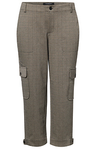 Liverpool Plaid Utility Cargo Pant Slide 1