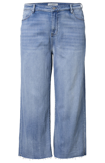 Liverpool Cropped Wide Leg Denim Slide 1