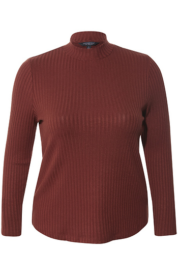 Liverpool Mock Neck Long Sleeve Slide 1