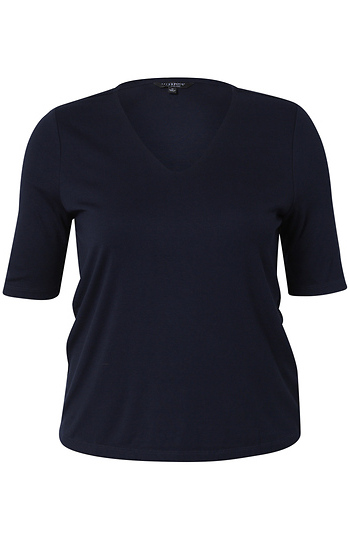 Liverpool V-Neck Knit Top Slide 1