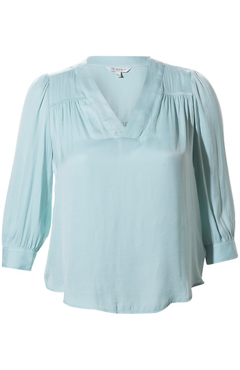 Liverpool V-Neck Popover Top Slide 1
