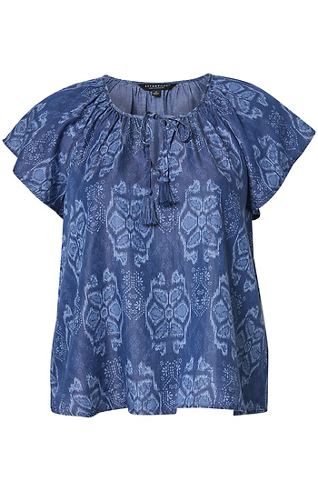 Liverpool Flutter Sleeve Top Slide 1