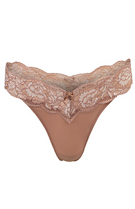 Jaya Medium Beige Thong Slide 1