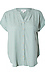 Rolled Sleeve Split Neck Top Thumb 1