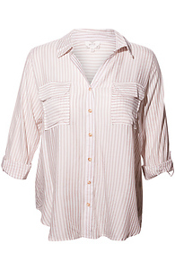 Striped Button Up Top Slide 1