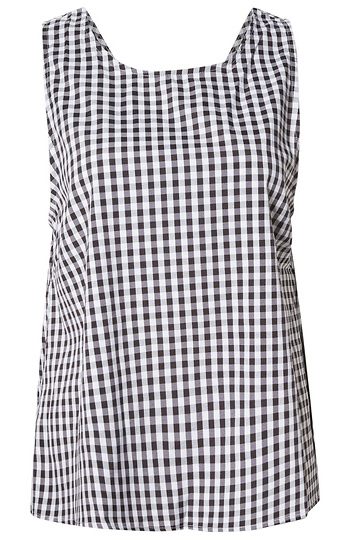 Sleeveless Plaid Top Slide 1