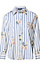 Velvet Heart Striped Floral Print Button Down Thumb 1