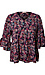 Printed Bell Sleeve Top Thumb 1