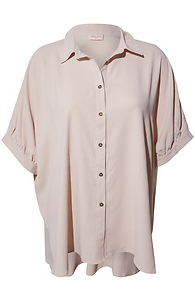 Dolman Sleeve Button Shirt Slide 1