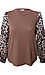 Leopard Print Sleeve Blouse Thumb 1
