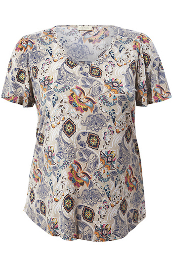 Floral Printed T-shirt Slide 1