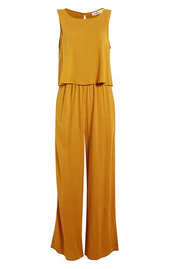 Solid Stretch Linen Sleeveless Jumpsuit Slide 1