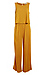 Solid Stretch Linen Sleeveless Jumpsuit Thumb 1