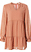 Split V Neck Swiss Dot Mini Dress Thumb 1